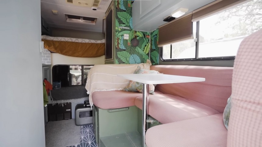 24\-Year\-Old Truck Camper Was Renovated With a Funky Aesthetic and Plenty Creature Comforts
