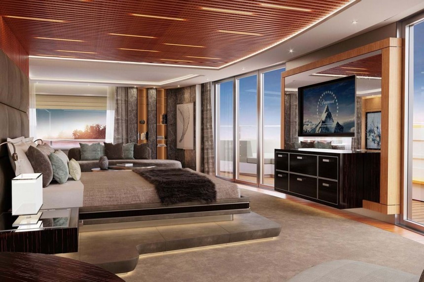 Victorious Superyacht Lounge Owner's Suite