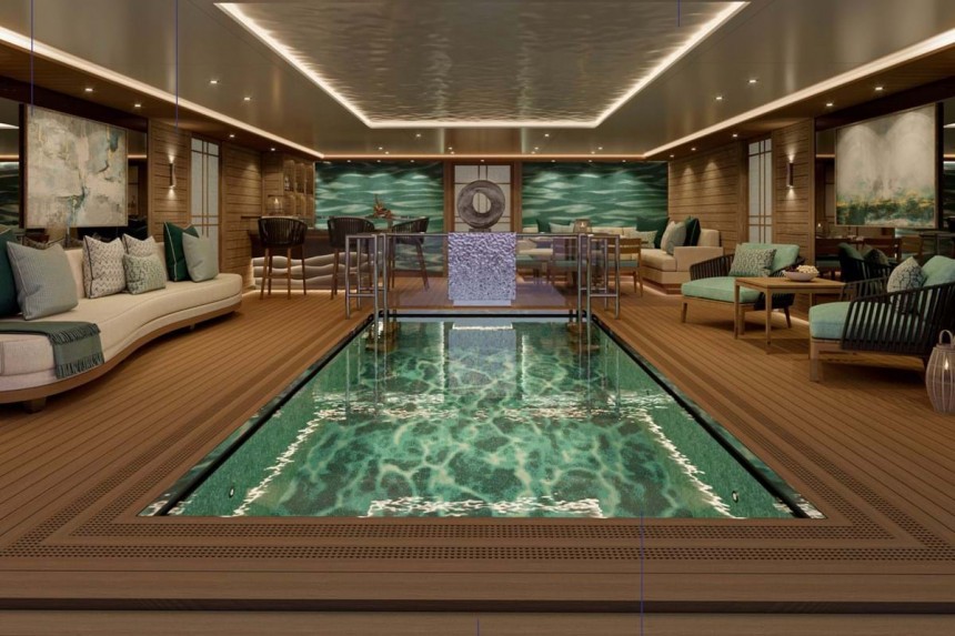 Victorious Superyacht Interior Pool