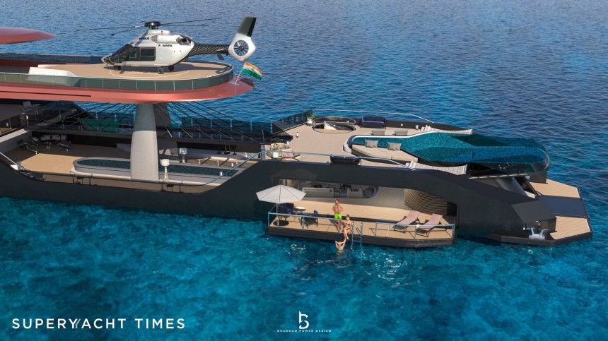 Zion concept is a 360\-foot superyacht inspired by black holes