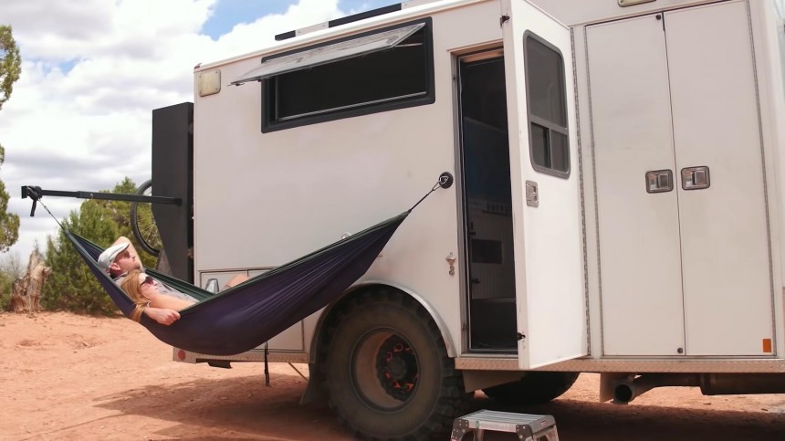 4x4 Overlanding Ambulance Features Genius Hide\-Away Features and a Snug Living Space