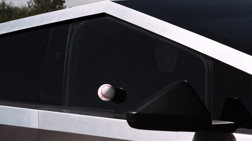 Tesla Cybertruck has baseball\-proof windows