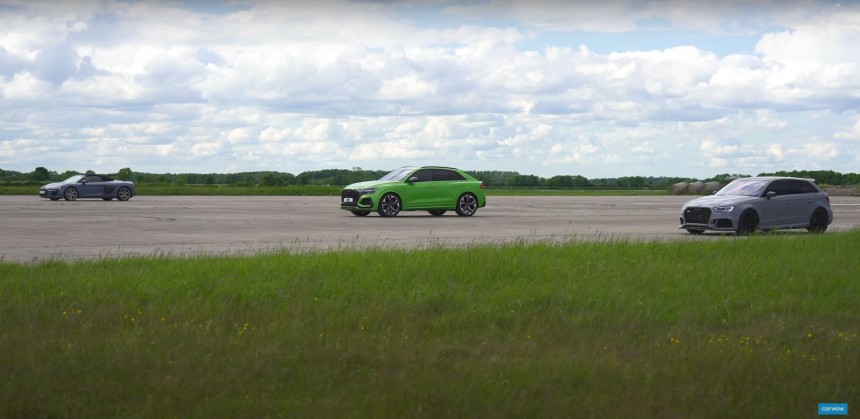 550\-HP RS 3 Drag Races R8 and RS Q8, Looks Like a Safe Bet