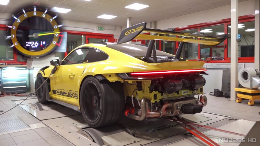 Porsche 992 GT3 RS feat\. FULL Akrapovic Limited Edition exhaust \| 340km/h DYNO Pulls & Engine Sounds