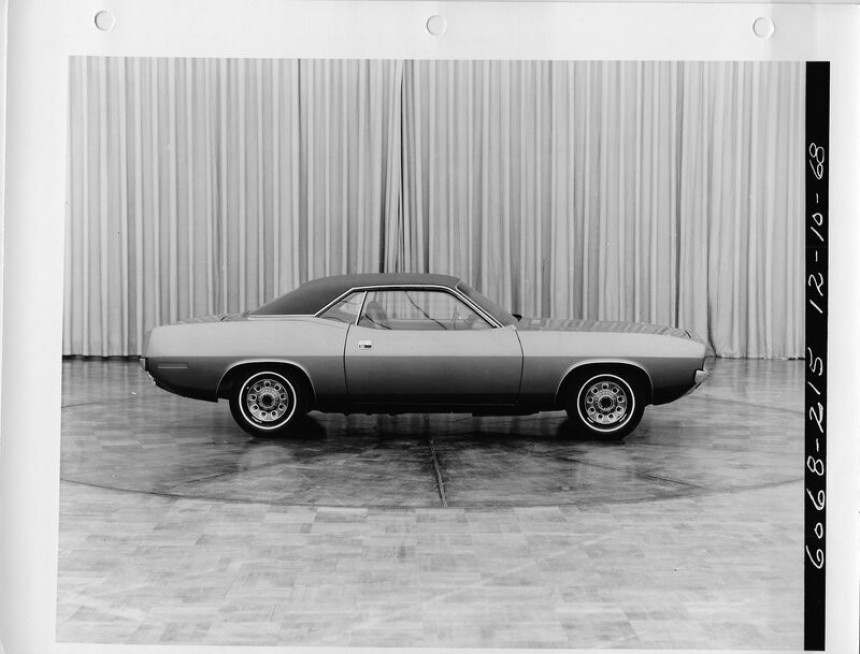 Development Model of the 1970 Plymouth Barracuda, in the Summer of 1968, in December 1968