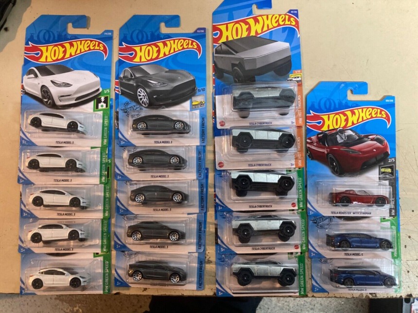A Brief History of Hot Wheels\: the More Recent Tesla Castings