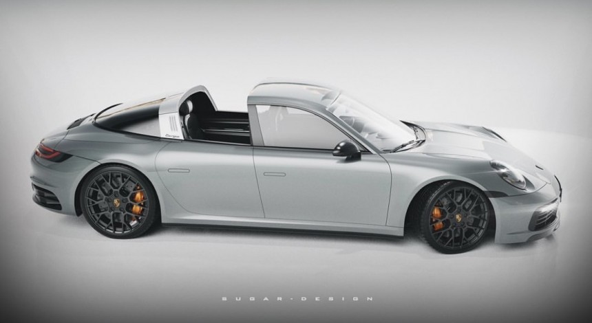 Porsche 911 Targa Four\-Door rendering