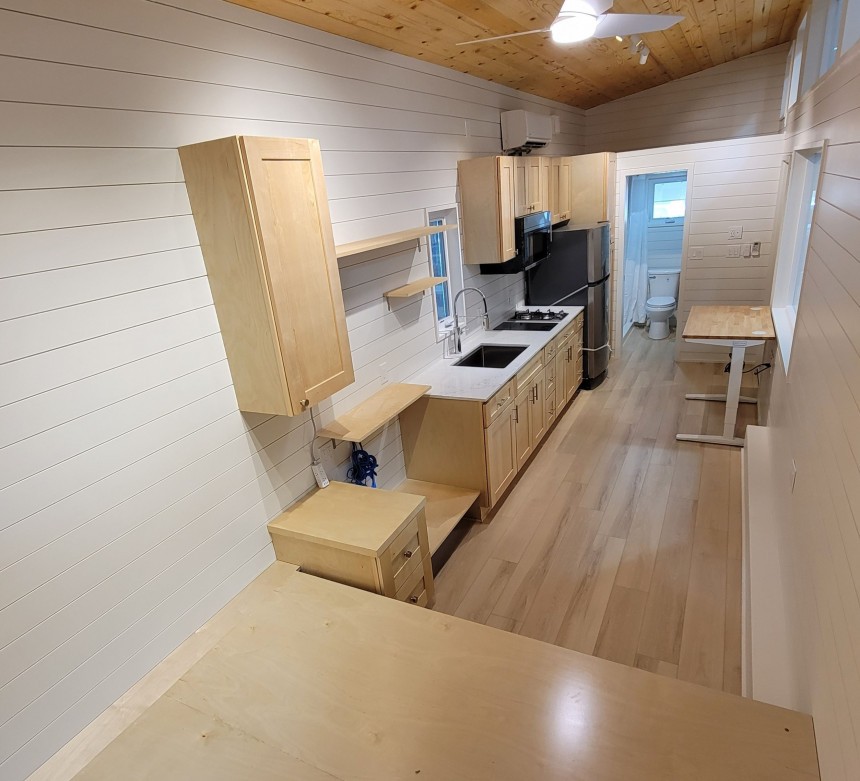 Advanced Basics tiny home is a smart home, but with a surprisingly neat, minimalist interior