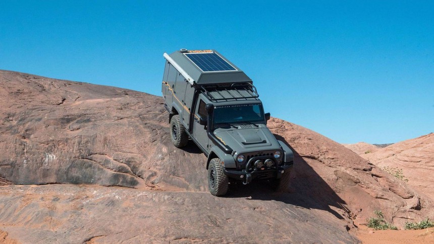 The one\-off AEV Outpost II, built on a 2016 Jeep Wrangler JKU