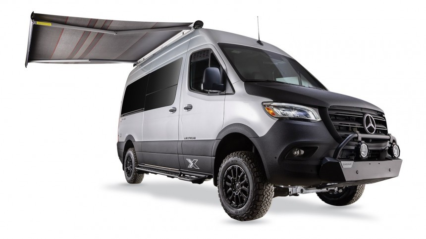 The Airstream Interstate 19X offers off\-road and off\-grid capabilities in a more compact package