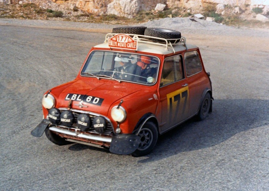 1967 Monte Carlo Rally Winner, the Morris Mini Cooper S