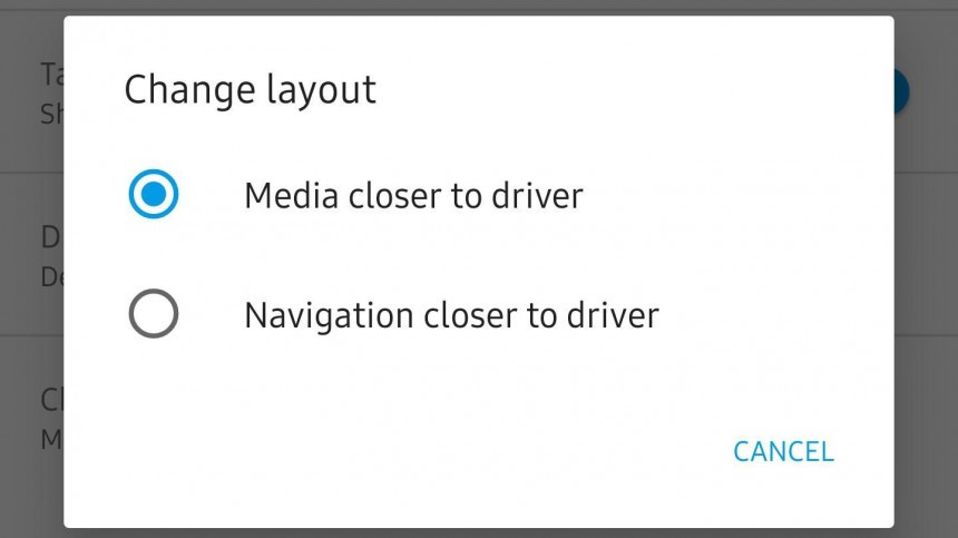 The new options are located in the Android Auto mobile app settings menu