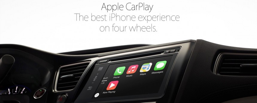 Apple's first picture of the CarPlay interface