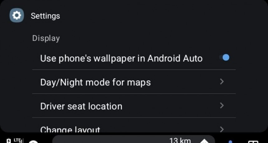 Nouvelle option de fond d’écran sur Android Auto