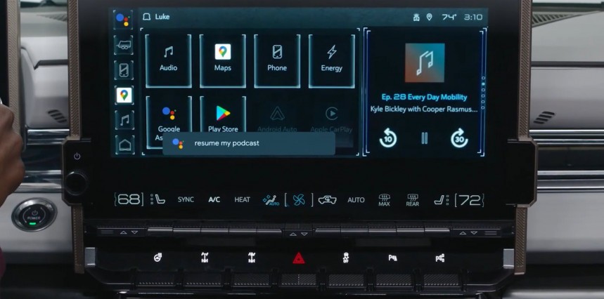 Android Automotive on the 2022 Hummer EV