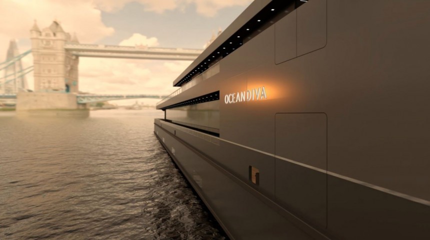 Oceandiva London luxury floating event space comes with \$28 million price tag but no CO2 emissions
