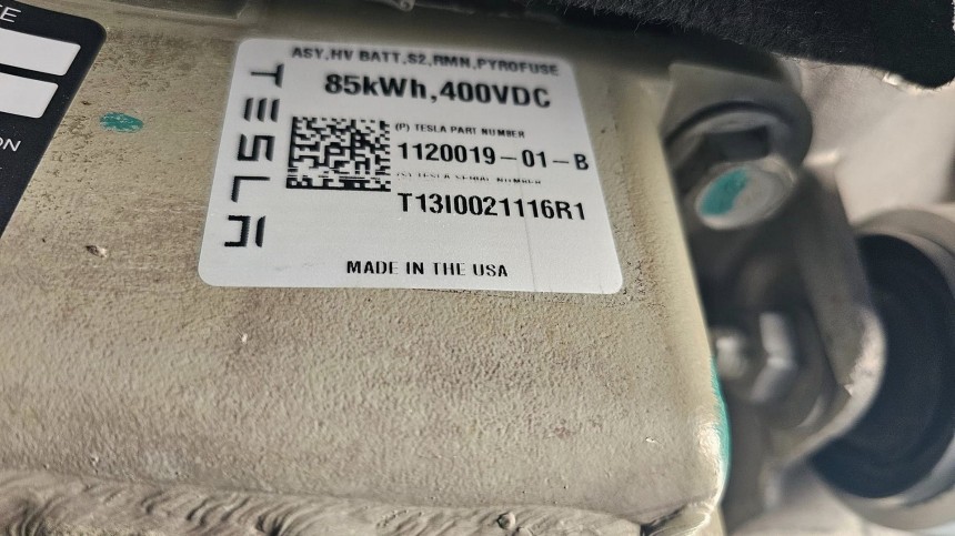 The battery pack replacement for Brook Gardner's 2014 Model S 60 is older than his car