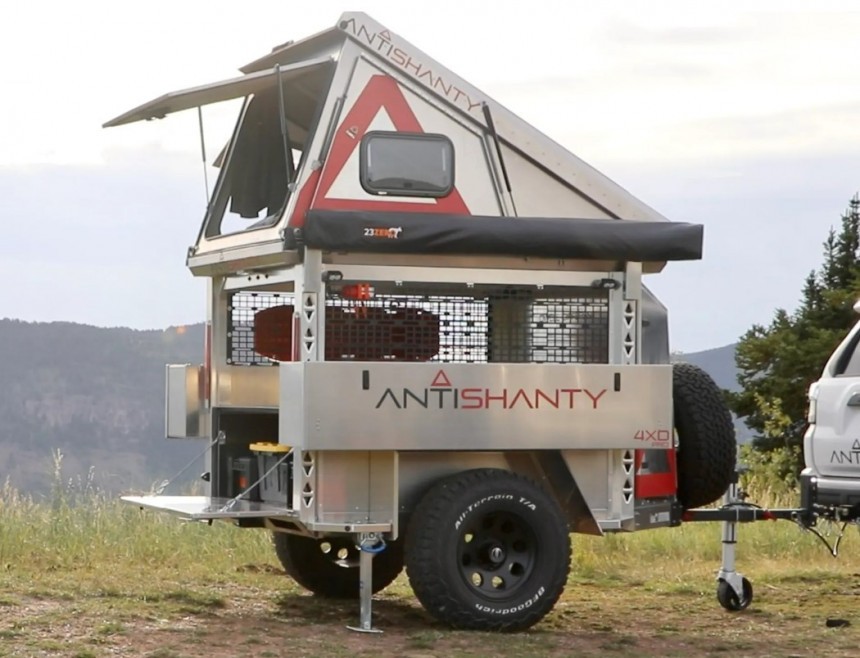 The AntiShanty 4XD is an ultra\-light, versatile, and badass off\-road tiny home