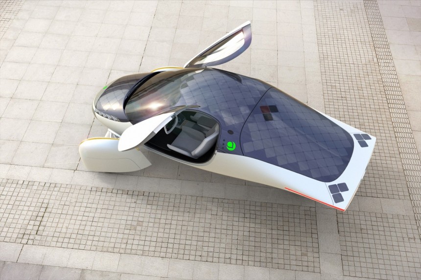 3\-wheel, 2\-person solar\-powered EV Aptera
