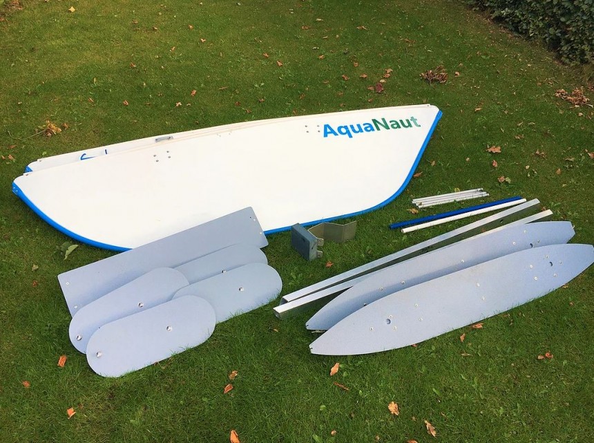 The AquaNaut electric boat is the perfect dinghy\: foldable, lightweight, spacious and indestructible