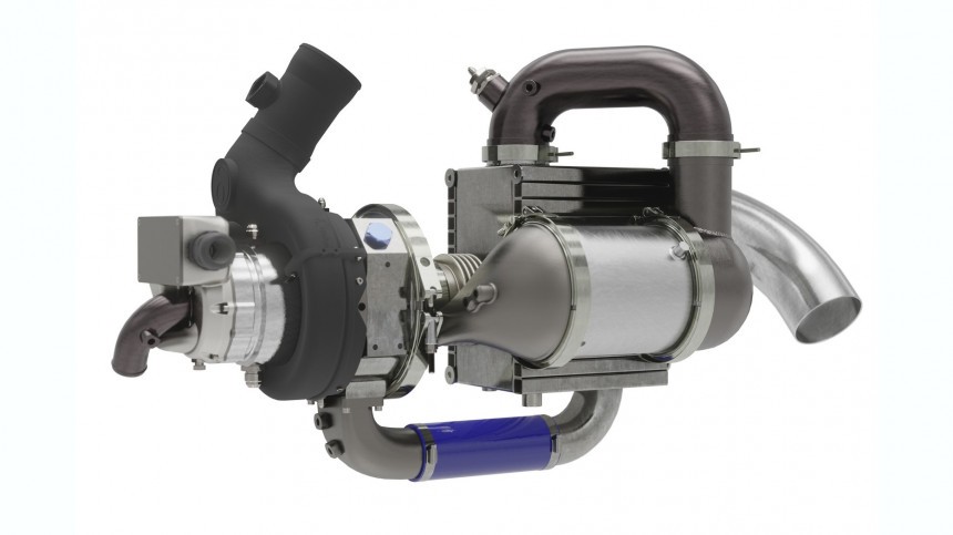 Cosworth CatGen \(Catalytic Generator\) microturbine