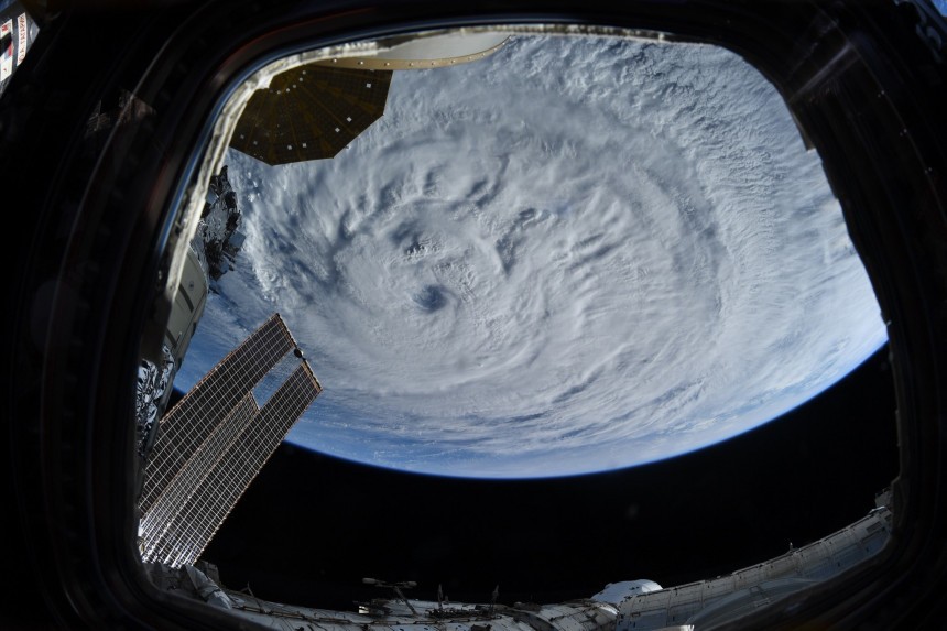 Hurricane Larry as seen from the Space Station