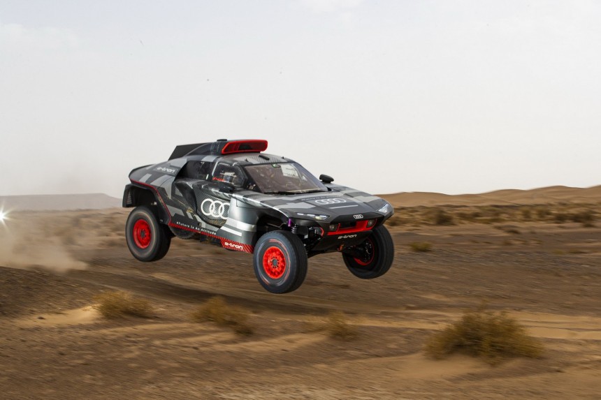 Audi RS Q e\-tron prototype testing in Morocco