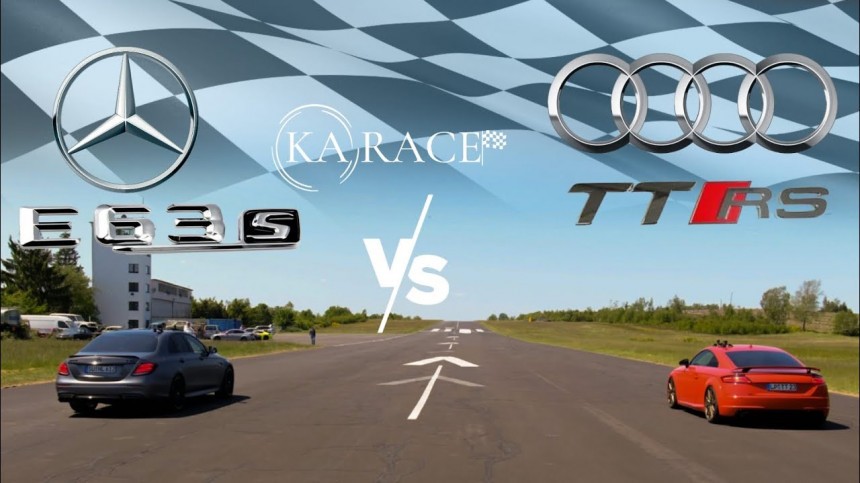 Audi TT RS vs Mercedes\-AMG E 63 S 4MATIC\+