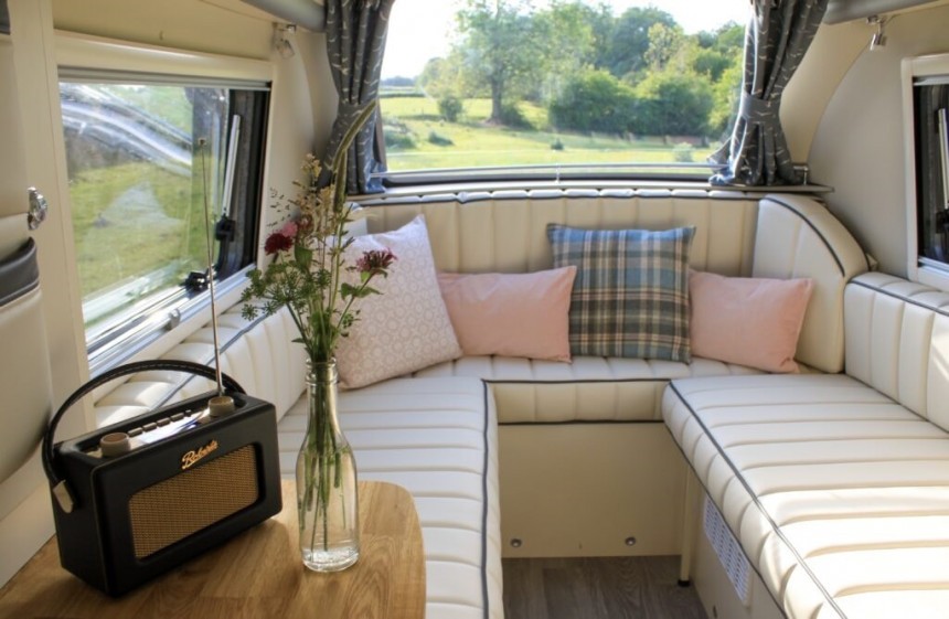 The Barefoot camper offers a surprisingly well\-specced interior for such a small towable