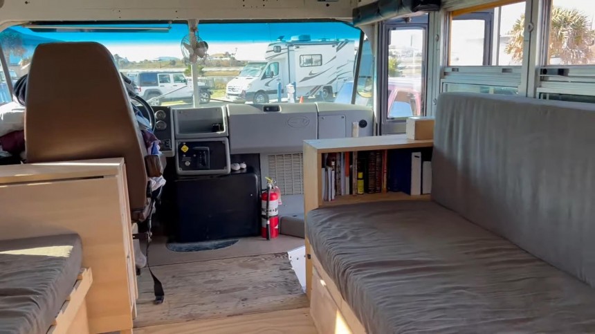 Believe It or Not, a Family of Nine Lives in This Bus Turned Cozy Tiny Home on Wheels