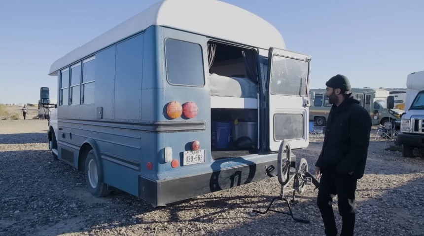 Budget\-Friendly and Adventurous Short Bus Mobile Home
