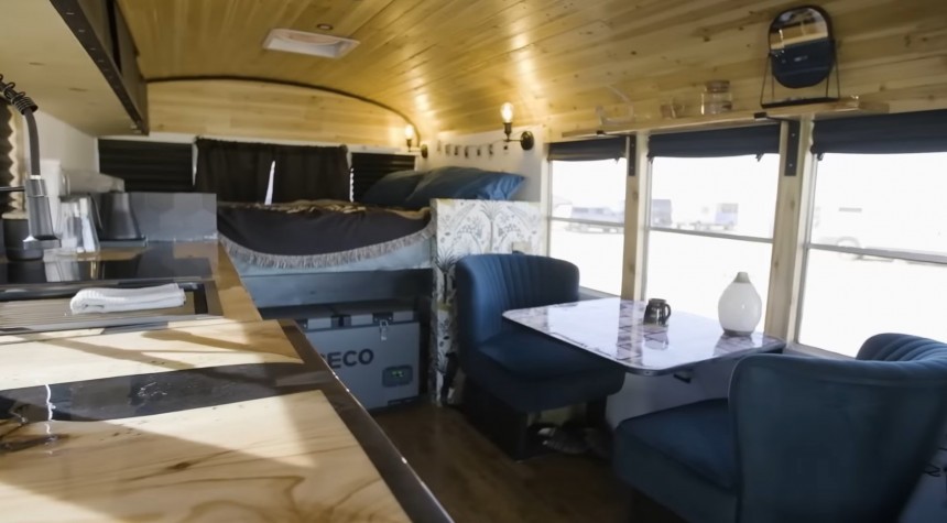 Budget\-Friendly and Adventurous Short Bus Mobile Home