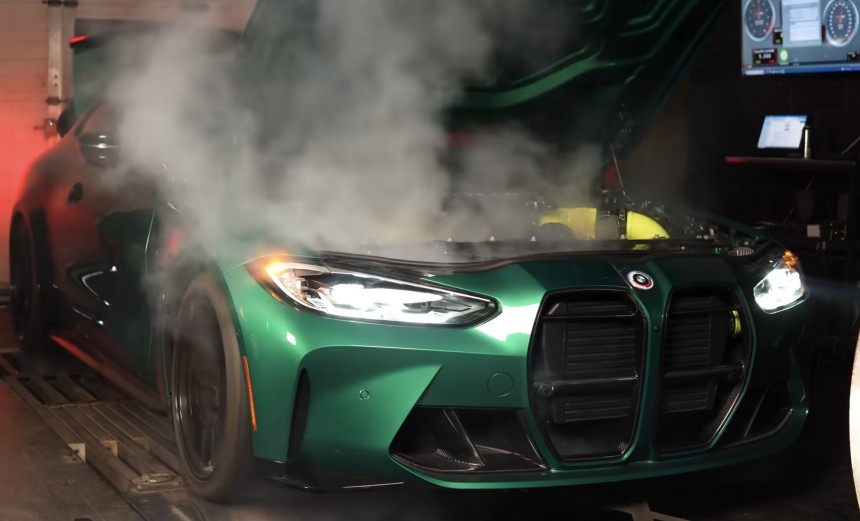 BMW M4 exploded on the dyno