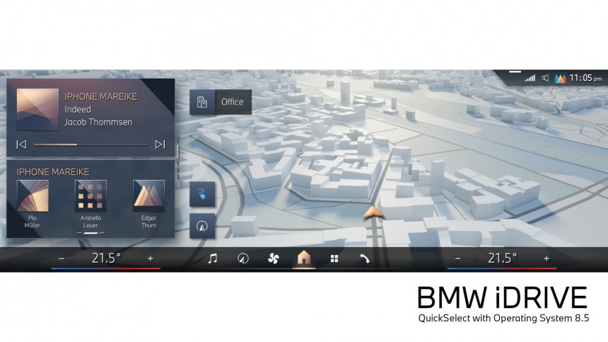 BMW iDrive QuickSelect with Operating System 8\.5