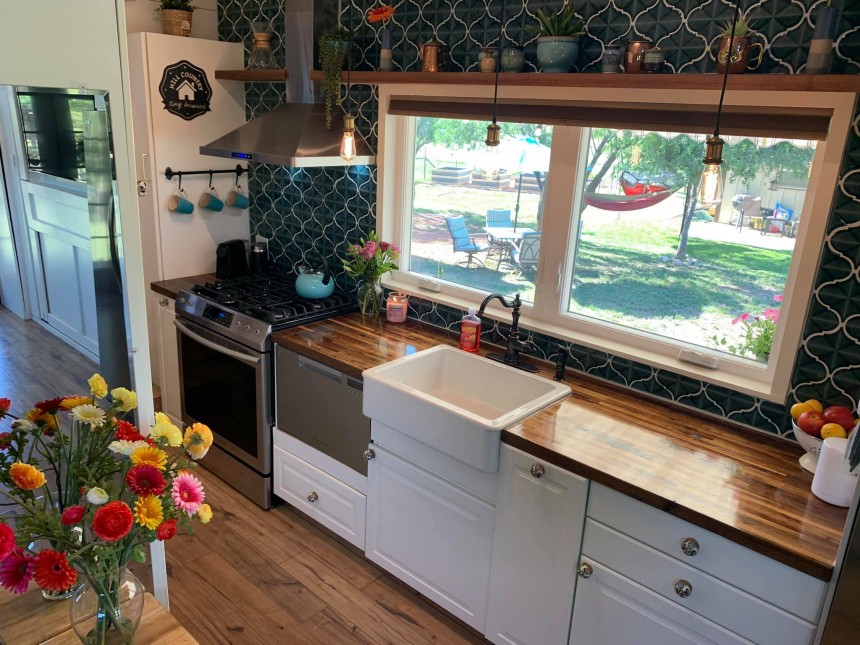 The original Bohemian Bungalow with 2 slide\-outs and lots of secret storage is on the market for \$159,000