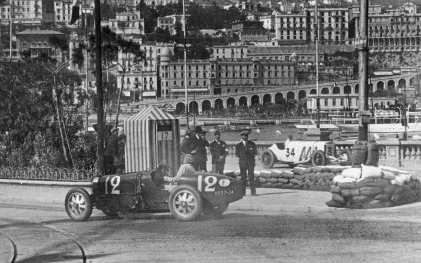 Bugatti Type 35 at the 1st Monaco GP