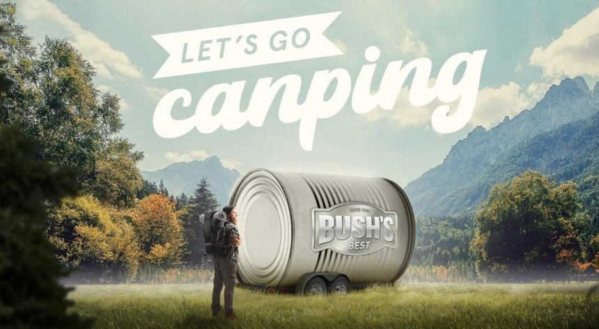 Bush's Canper is a can\-shaped RV that will welcome bean\-eating tourists this summer