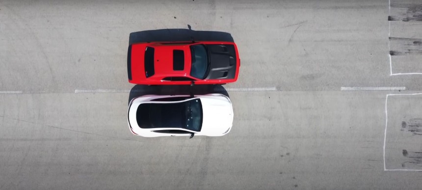 Challenger Hellcat Takes on C 63 S in 1,227\-HP Race