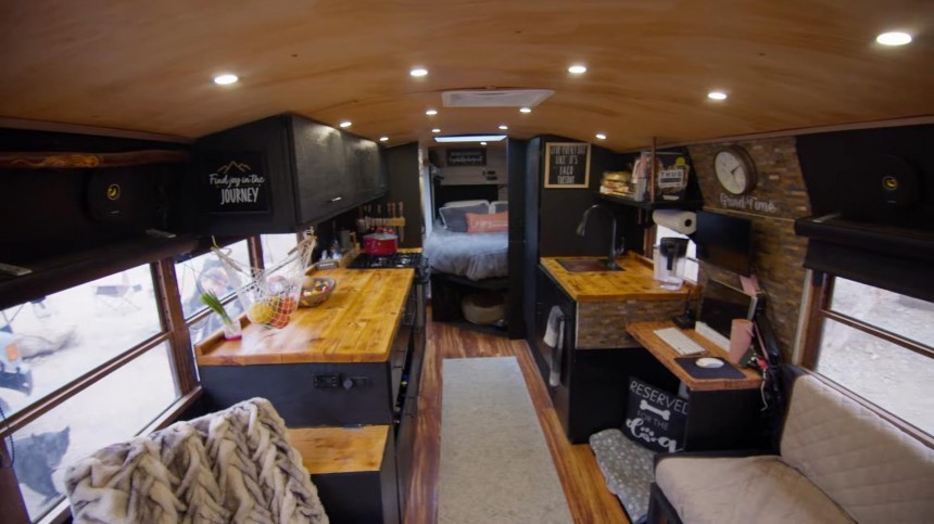 Clifford the Big Red Bus Is a Snug Tiny Home on Wheels With Apartment\-Like Features