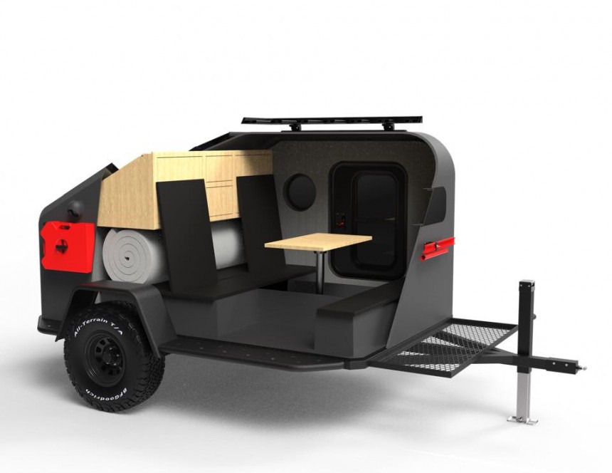 The Nomad \(NS\-1, Nomadic Systems 1\) from Colorado Campworks is all electric, perfect for off\-grid overlanding and work