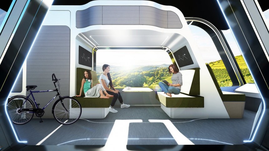 The Autonomous Travel Suite is a hotel room that doubles as driverless means of transport