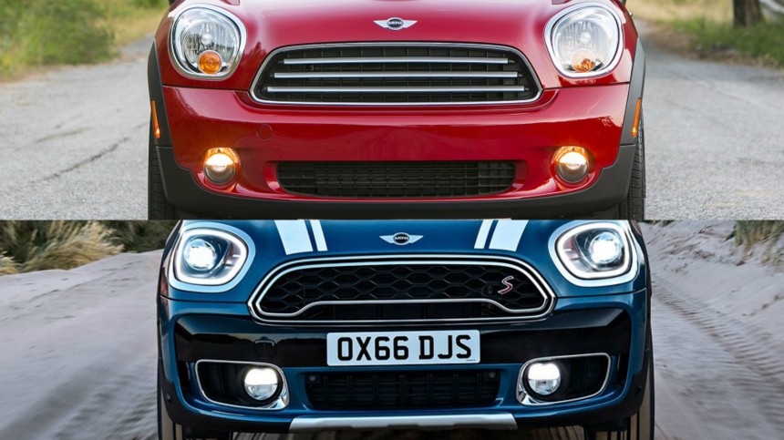 Old Countryman in various versions \(top\) versus New Countryman \(bottom\)