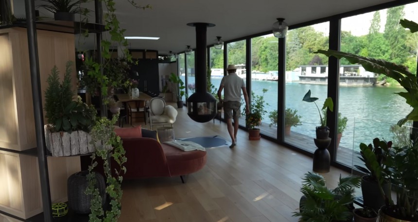 Cereal Cargo Boat Turned Magnificent Riverside Dream Home