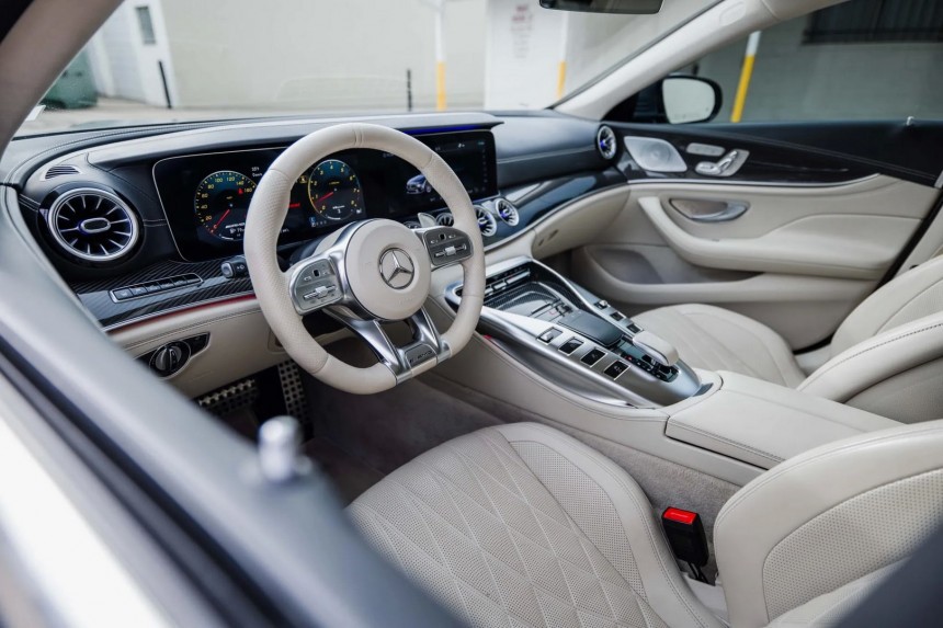 2020 Mercedes\-AMG GT 63 4\-Door Coupe in Designo Selenite Grey Magno