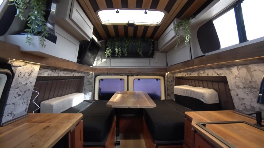 Custom Ford Camper Van Is a Luxurious Off\-Roading Beast With an Ingenious Living Space
