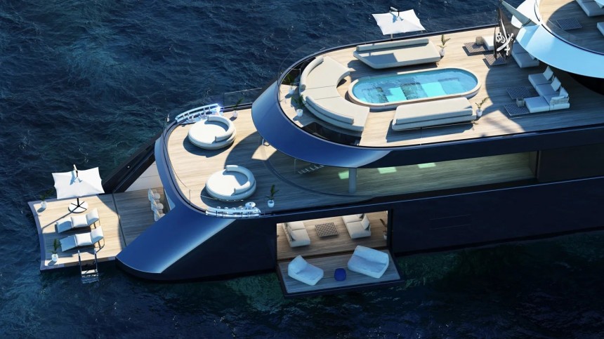 Superyacht opening day concept