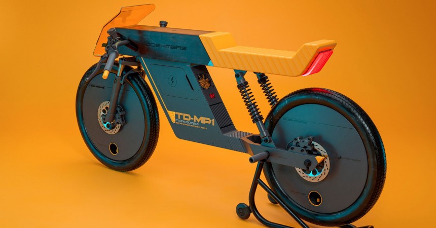 Moppe Apparatus TD\-MP1 is a modern take on the Honda SS50, meant to make mopeds cool again
