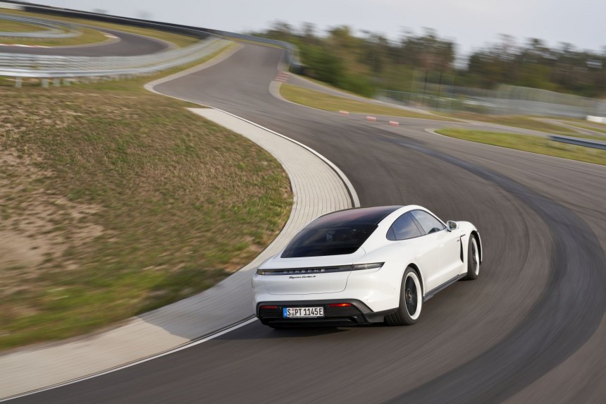 Porsche Taycan \(4S, Turbo, Turbo S\) Track Test on Hockenheimring