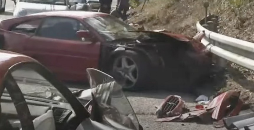 The world's most expensive car crash took place in 2011 in Japan