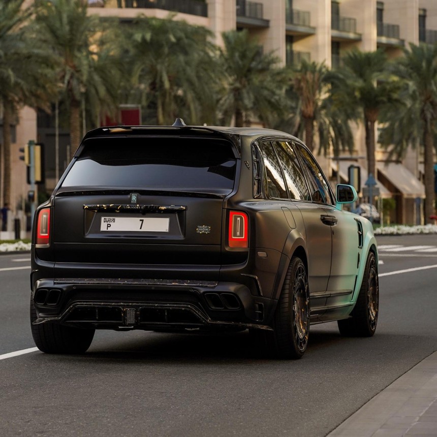 Rolls\-Royce Cullinan tuned by Mansory wears the world's most expensive license plate